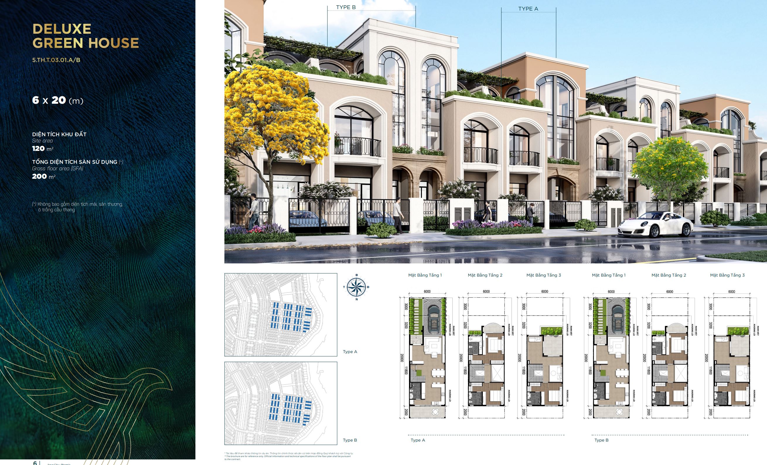thiết kế nhà phố dự án aqua city