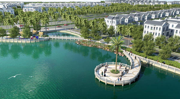 Phối cảnh hài hòa của dự án khu đô thị sinh thái Palm Marina